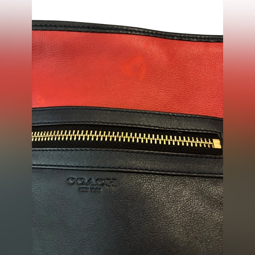 Coach | color block leather tote bag - Picture 5 of 10